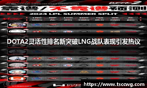 DOTA2灵活性排名新突破LNG战队表现引发热议